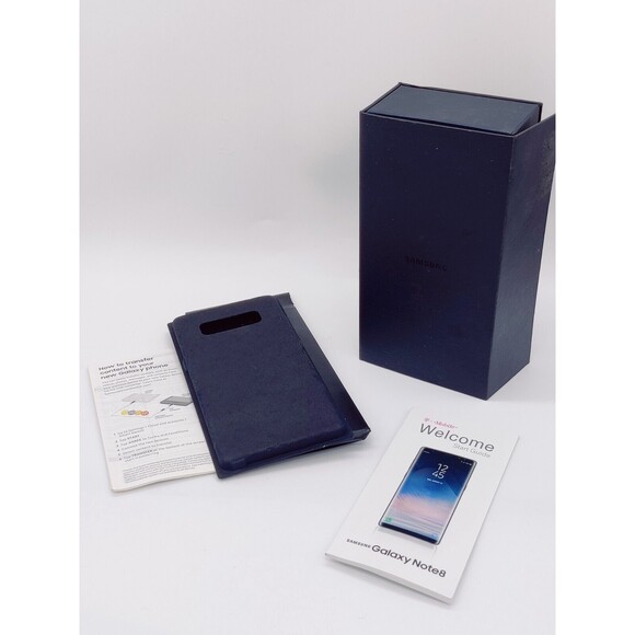 Samsung Galaxy NOTE 8 T Mobile Cell Phone Packaging EMPTY BOX ONLY For Resale! - Picture 1 of 9